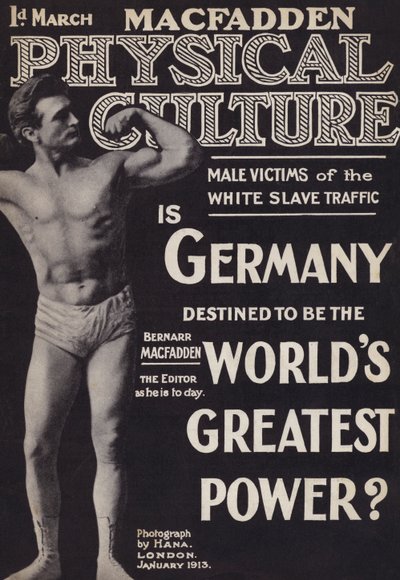 Couverture du magazine Physical Culture, janvier 1913 - English Photographer