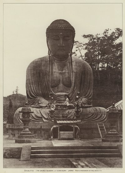 Daibutsu, le Bouddha sacré, à Kamakura, Japon (photo n/b) - English Photographer
