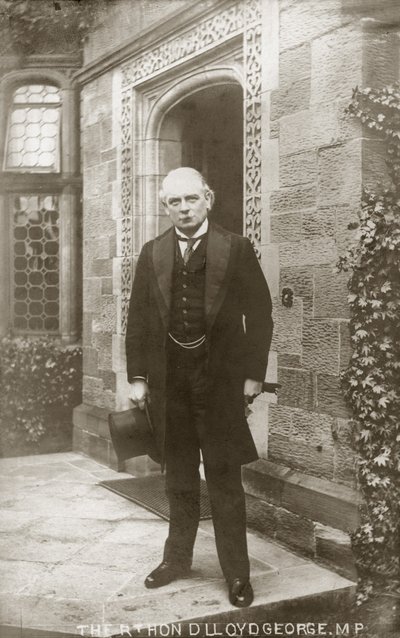 David Lloyd George, politicien libéral gallois (photo n/b) - English Photographer