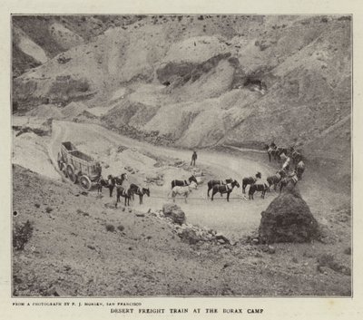 Train de marchandises dans le désert au camp de borax - English Photographer