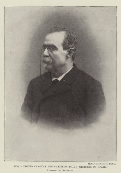 Don Antonio Canovas del Castillo, Premier ministre d