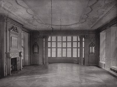 Salon, vue sur la baie, Ashorne Hill House, près de Leamington, Angleterre - English Photographer