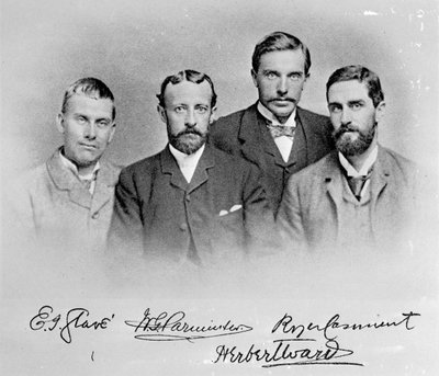 E.J. Glave, W.G. Parminter, Herbert Ward et Roger Casement - English Photographer