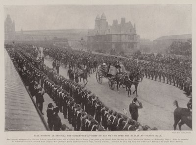 Le comte Roberts à Bristol, le commandant en chef en route pour ouvrir le bazar à Colston Hall - English Photographer