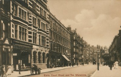 Earls Court Road et Les Mansions, Londres - English Photographer