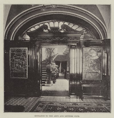 Entrée du Arts and Letters Club - English Photographer