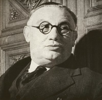 Ernest Bevin, portrait, vers 1940 - English Photographer