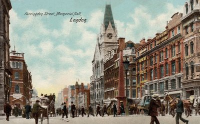 Farringdon Street, Memorial Hall, Londres - English Photographer