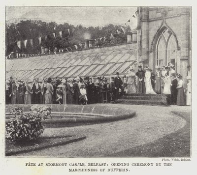 Fête au château de Stormont, Belfast, cérémonie d