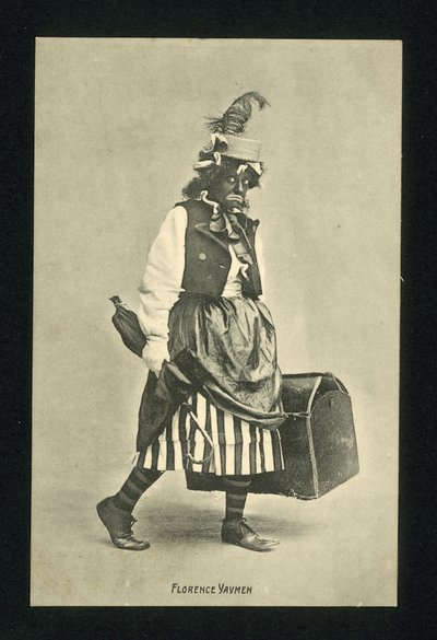 Florence Yaymen, comédienne et danseuse de music-hall anglaise (photo n/b) - English Photographer
