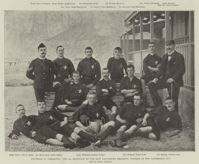 Football à Gibraltar, le 2e bataillon du régiment d