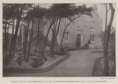 Forest House, la résidence de M. Gladstone pendant son séjour à Bournemouth - English Photographer