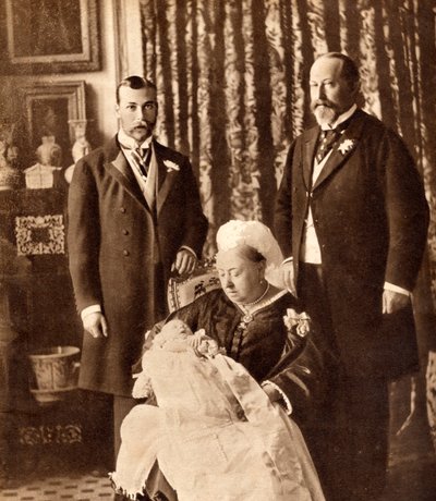 Quatre générations de la famille royale anglaise, illustration de 