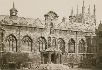 Cour principale, Oriel College, Oxford - English Photographer