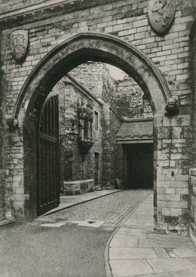 Porte du château de Lincoln, montrant la fenêtre de John O