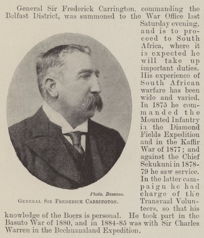 Général Sir Frederick Carrington - English Photographer