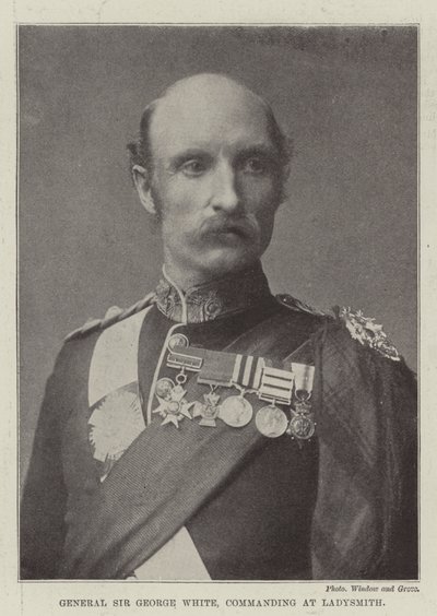 Général Sir George White, commandant à Ladysmith - English Photographer