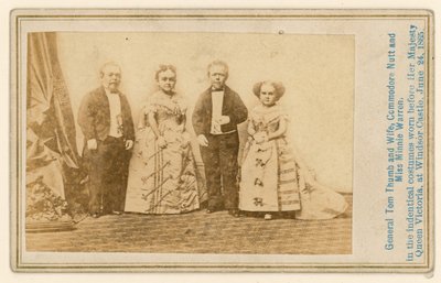 Général Tom Pouce et sa femme, Commodore Nutt et Miss Minnie Warren - English Photographer