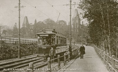 Vue générale du chemin de fer électrique à l