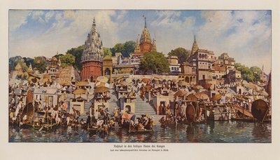 Ghats à Varanasi sur le fleuve Gange, Inde - English Photographer