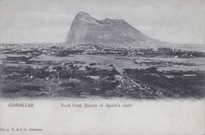 Gibraltar, rocher depuis la chaise de la reine d