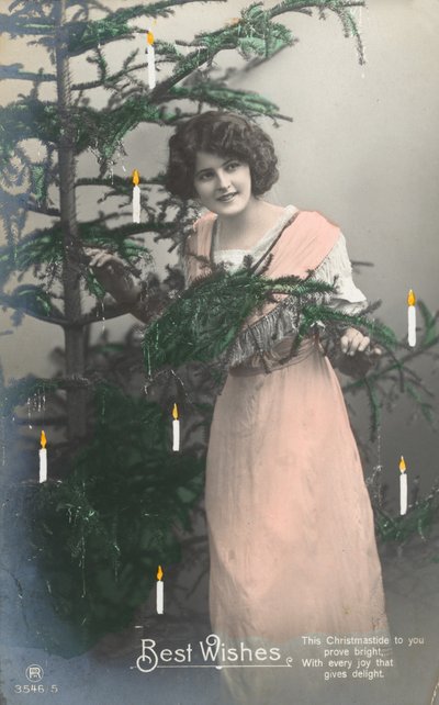 Fille et arbre de Noël - English Photographer