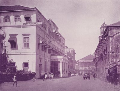 Great Western Hotel et rue Apollo, Bombay - English Photographer