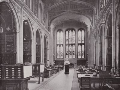 Bibliothèque Guildhall, avec buste de Chaucer - English Photographer