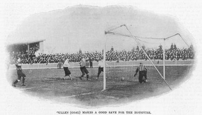 Gullen fait un bon arrêt pour les Hotspurs, 1899 - English Photographer