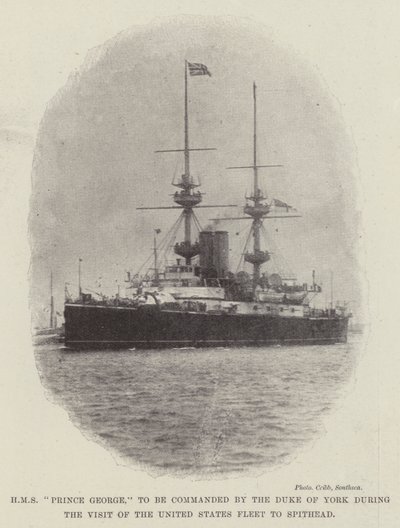 HMS Prince George, commandé par le Duc d