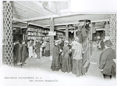 Département des provisions de Harrods, vers 1901 - English Photographer