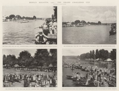 Régate de Henley, 1901, la Grand Challenge Cup - English Photographer