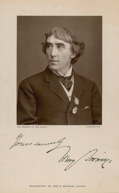 Henry Irving, acteur; photographie signée - English Photographer