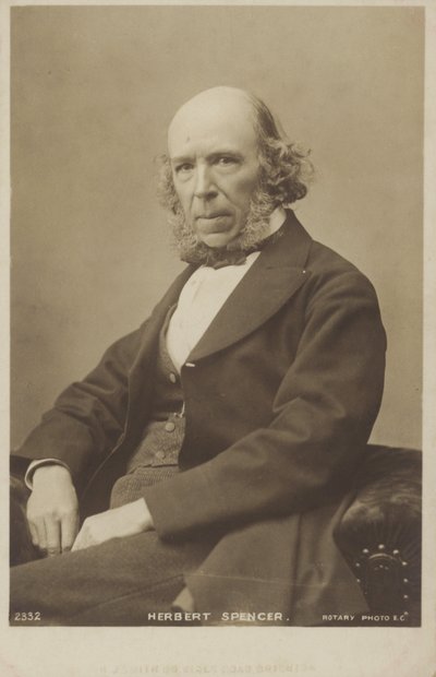Herbert Spencer, philosophe, théoricien politique, biologiste et sociologue anglais - English Photographer