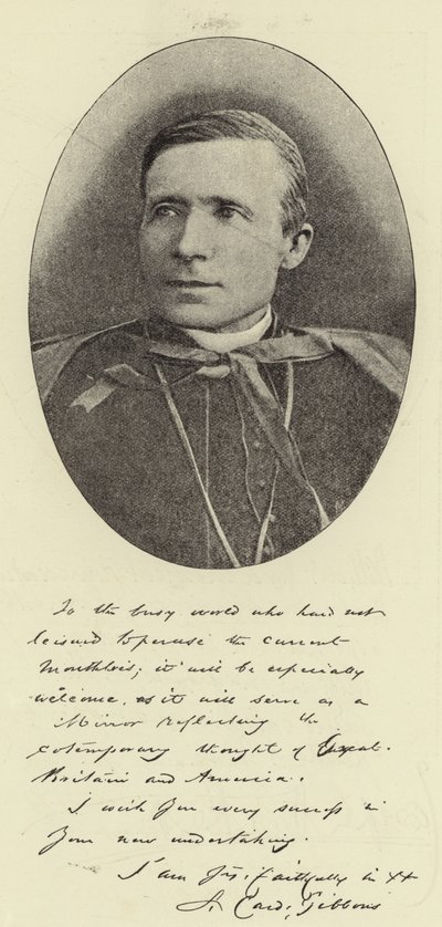 Son Éminence le cardinal Gibbons, archevêque de Baltimore - English Photographer