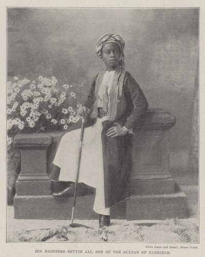Son Altesse Seyyid Ali, fils du sultan de Zanzibar - English Photographer