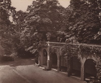 Holland House, Londres : Terrasse sur la colonnade, côté sud - English Photographer