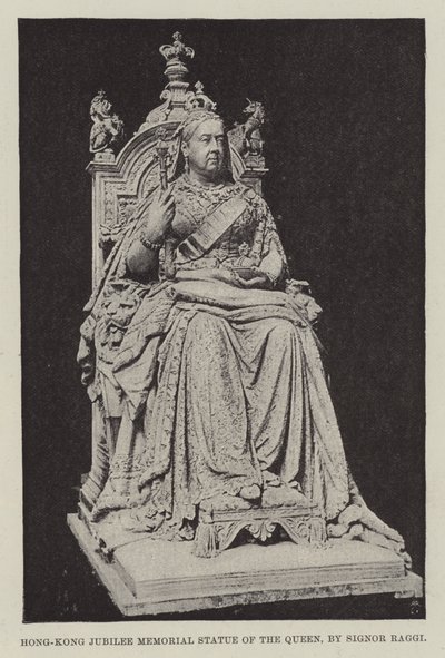 Statue commémorative du jubilé de Hong-Kong de la reine, par Signor Raggi - English Photographer