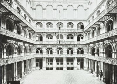 Hop Exchange : intérieur du hall est, Southwark Street, Londres, 1890 - English Photographer