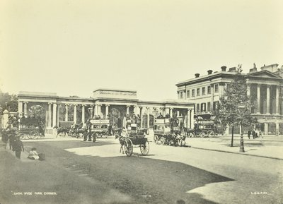 Hyde Park Corner, Westminster LB : vue vers le nord, 1896 - English Photographer