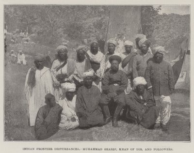 Troubles à la frontière indienne, Muhammad Sharif, Khan de Dir, et ses partisans - English Photographer