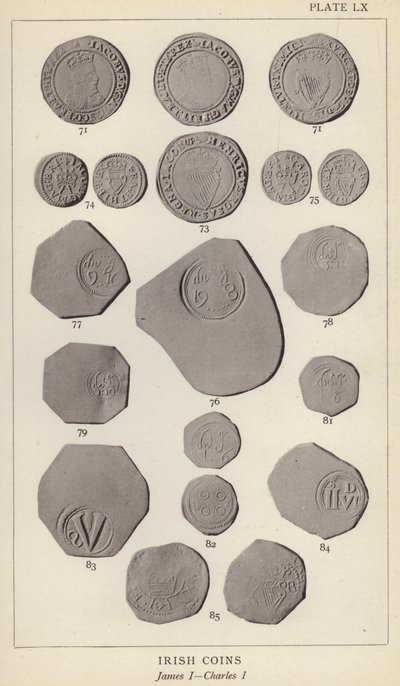 Pièces irlandaises, Jacques I, Charles I - English Photographer