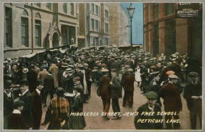 École Juive Gratuite, Middlesex Street, Petticoat Lane, Londres - English Photographer