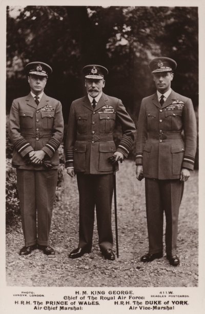 Le roi George V, le prince de Galles et le duc d