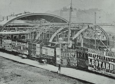 Gare de Kings Cross : travaux de construction en cours, 1862 - English Photographer