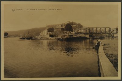 La Citadelle et confluent de Sambre et Meuse, Namur, vers 1914 - English Photographer