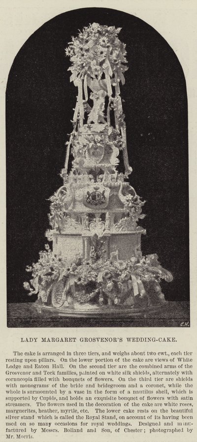 Gâteau de mariage de Lady Margaret Grosvenor - English Photographer