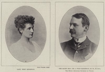 Lady West Ridgeway et le très honorable Sir Joseph West Ridgeway - English Photographer