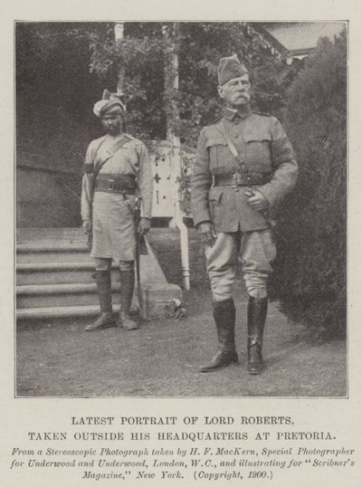 Dernier portrait de Lord Roberts, pris devant son quartier général à Pretoria - English Photographer