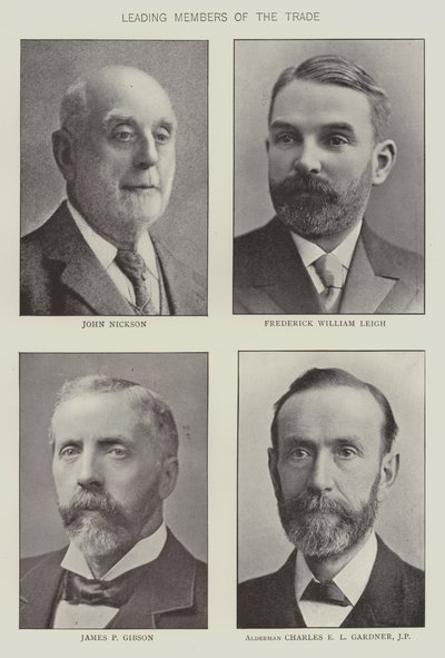 Membres éminents du commerce des épiciers (photo n/b) - English Photographer